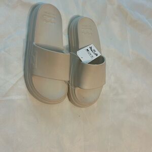 Billabong Tan Slide Sandals Minimalist Design